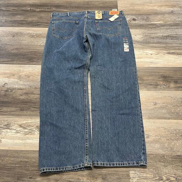 505 Levi Strauss & Co. Blue Mens 46x34 Regular Fit Denim Jeans New with Tag - Picture 2 of 12